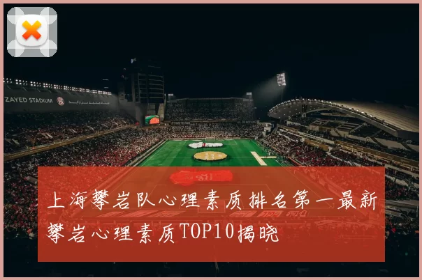 上海攀岩队心理素质排名第一最新攀岩心理素质TOP10揭晓